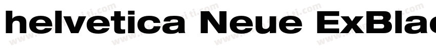 helvetica Neue ExBlackCon字体转换
